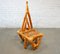 Mid-Century Triangle Stuhl aus Bambus, 1950er 5