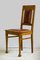 Antique Art Nouveau Oak and Leather Dining Chairs, Set of 6, Image 17