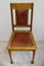 Antique Art Nouveau Oak and Leather Dining Chairs, Set of 6, Image 5