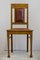 Antique Art Nouveau Oak and Leather Dining Chairs, Set of 6, Image 4