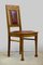 Antique Art Nouveau Oak and Leather Dining Chairs, Set of 6 1