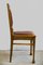 Antique Art Nouveau Oak and Leather Dining Chairs, Set of 6, Image 14