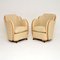 Art Deco Cloud Back Armchairs by Harry & Lou Epstein, 1920s, Set of 2 1