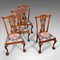 Victorian English Chippendale Style Mahogany Dining Chairs, Set of 4 5