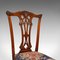 Victorian English Chippendale Style Mahogany Dining Chairs, Set of 4, Image 6
