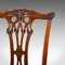 Victorian English Chippendale Style Mahogany Dining Chairs, Set of 4 7