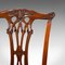 Victorian English Chippendale Style Mahogany Dining Chairs, Set of 4, Image 7