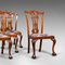 Victorian English Chippendale Style Mahogany Dining Chairs, Set of 4 2