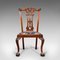 Victorian English Chippendale Style Mahogany Dining Chairs, Set of 4, Image 1