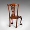 Victorian English Chippendale Style Mahogany Dining Chairs, Set of 4 4