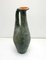 Handgemachte Keramik Krug Vase mit türkiser & orangener Glasur, 1970er 4