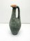 Handgemachte Keramik Krug Vase mit türkiser & orangener Glasur, 1970er 1