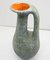 Handgemachte Keramik Krug Vase mit türkiser & orangener Glasur, 1970er 2