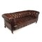 Viktorianisches Chesterfield Sofa aus Leder 1