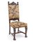 Neo-Renaissance Carved Chair with Woven Upholstery, 1800s 1