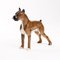 Porcelain Figurine of a Boxer Dog in the Style of Copenhagen Porcelain, Image 1