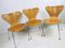 Mid-Century 3107 Butterfly Dining Chairs by Arne Jacobsen for Fritz Hansen, Set of 3, Image 27