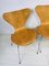 Chaises de Salon 3107 Butterfly Mid-Century par Arne Jacobsen pour Fritz Hansen, Set de 3 5