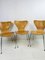 Mid-Century 3107 Butterfly Dining Chairs by Arne Jacobsen for Fritz Hansen, Set of 3 2