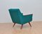 Mid-Century Danish Turquoise Armchair, 1960s 9