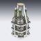 Antique French Four Bottle Tantalus from Pierre Francois Queille, 19th Century, Image 22