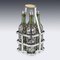 Antique French Four Bottle Tantalus from Pierre Francois Queille, 19th Century 26