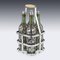 Antique French Four Bottle Tantalus from Pierre Francois Queille, 19th Century, Image 26