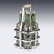 Antique French Four Bottle Tantalus from Pierre Francois Queille, 19th Century 24