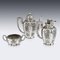 Austrian Solid Silver Chinoiserie Tea Set from Joseph Carl Klinkosch, 19th Century, Set of 3 24
