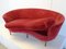 Bean-Shaped Velvet 2-Seat Sofa, 1950s 3