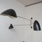 Große Mid-Century Swutrauf Wandlampe im Serge Mouille Stil 16