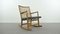 ML-33 Rocking Chair with Floral Carvings by Hans J. Wegner for A/S Mikael Laursen, 1940s 1