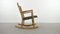 ML-33 Rocking Chair with Floral Carvings by Hans J. Wegner for A/S Mikael Laursen, 1940s 3