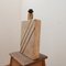 Mid-Century Belgian Solid Travertine & Brass Table Lamp 9