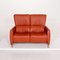 Cumuly Orange Leather Sofa from Himolla 8