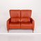 Cumuly Orange Leather Sofa from Himolla, Image 8