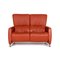 Cumuly Orange Leather Sofa from Himolla 1