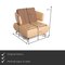 Leather Armchair in Beige Fabric from Koinor 2