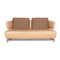 Beige Leather Sofa from Koinor 1