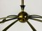 Italian Brass 10-Arm Sputnik Chandelier from Arredoluce, 1950s, Image 8
