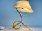 Lampe de Bureau en Perspex Blanche et Orange, 1970s 2