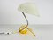 Lampe de Bureau en Perspex Blanche et Orange, 1970s 3