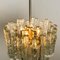 Large 3-Tier Chrome Ice Glass Chandeliers by J.t. Kalmar, Set of 2 14