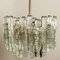 Large 3-Tier Chrome Ice Glass Chandeliers by J.t. Kalmar, Set of 2 13