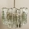 Large 3-Tier Chrome Ice Glass Chandeliers by J.t. Kalmar, Set of 2, Image 13