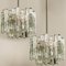 Large 3-Tier Chrome Ice Glass Chandeliers by J.t. Kalmar, Set of 2, Image 8