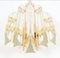 Venini Stil Murano Glas & Vergoldete Wandlampen, Italien, 2er Set 3