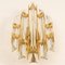 Venini Style Murano Glass and Gold-Plated Sconces, Italy, Set of 2 9