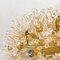 Lampadario grande placcato in oro di Emil Stejnar per Rupert Nikoll, Vienna, Immagine 2