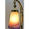 Art Deco Pate De Verre Brass & Glass Table Lamp from Muller Fres, 1910s, Image 6